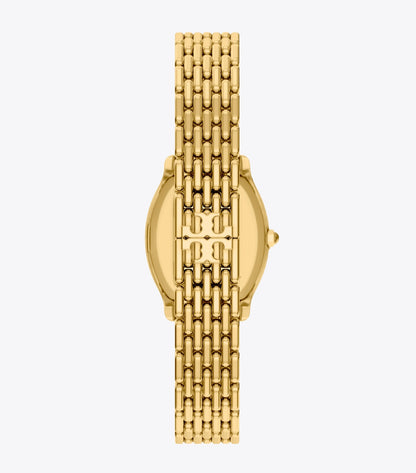 Tory Burch Small Eleanor Curve Watch - Ivory/Gold