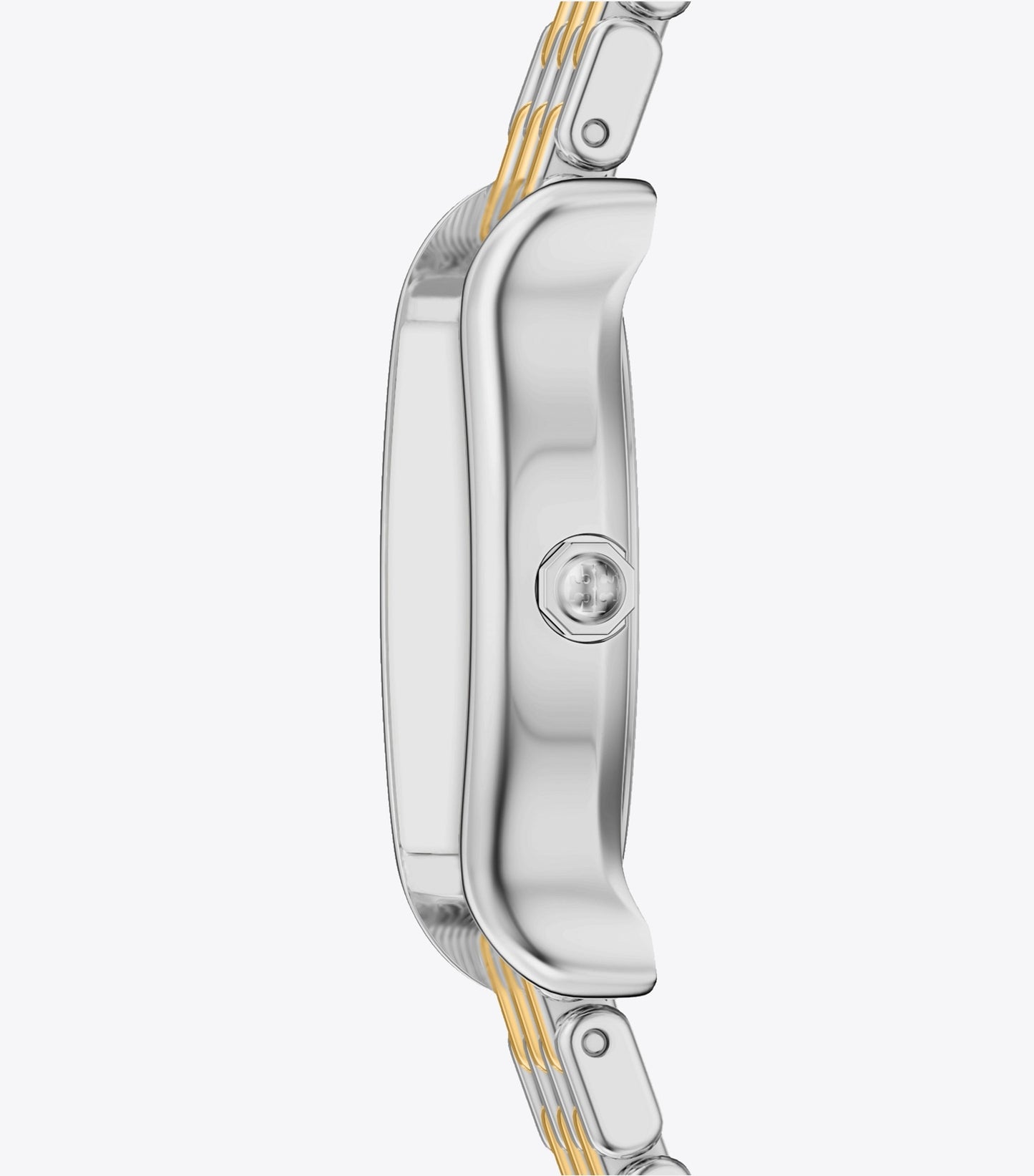 Tory Burch Small Eleanor Curve Watch - Mother-Of-Pearl/Two-Tone