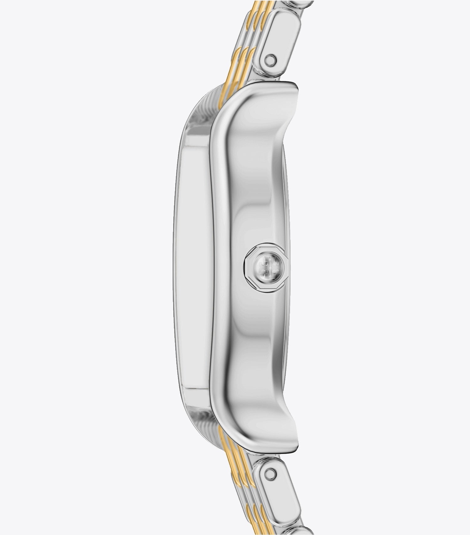 Tory Burch Small Eleanor Curve Watch - Mother-Of-Pearl/Two-Tone
