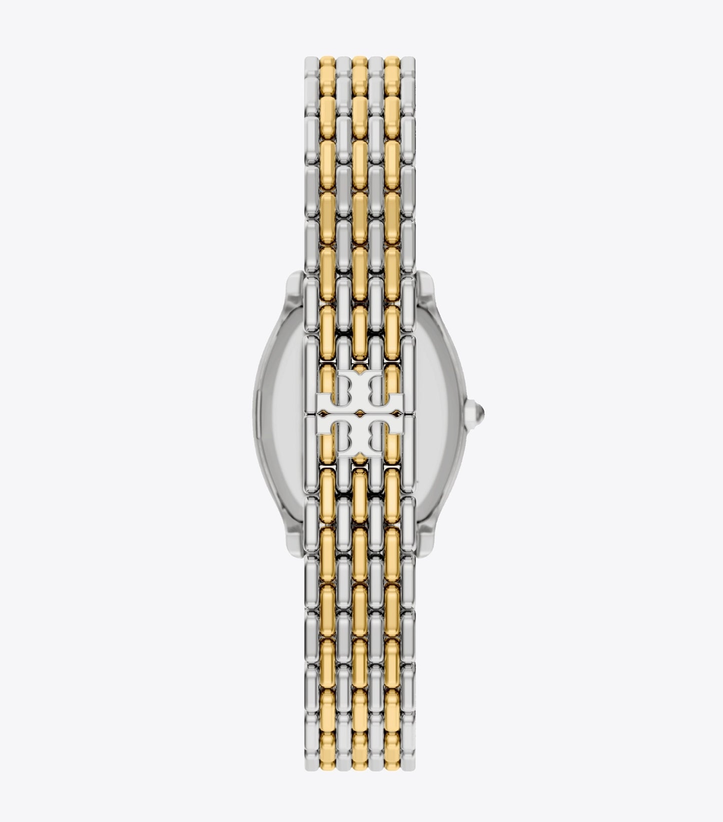 Tory Burch Small Eleanor Curve Watch - Mother-Of-Pearl/Two-Tone