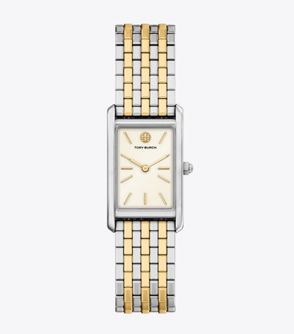 Tory Burch Slim Eleanor Watch - Ivory/Two-Tone