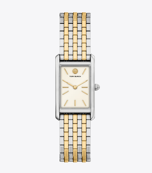 Tory Burch Slim Eleanor Watch - Ivory/Two-Tone