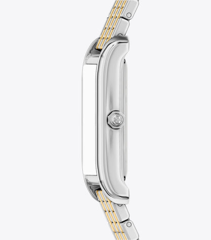Tory Burch Slim Eleanor Watch - Ivory/Two-Tone