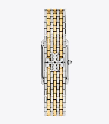 Tory Burch Slim Eleanor Watch - Ivory/Two-Tone