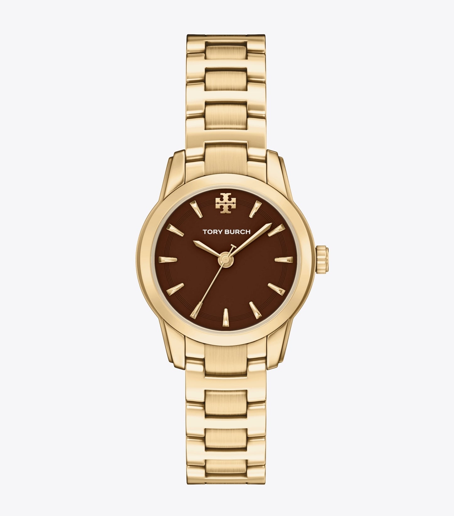 Tory Burch Small Miller Watch - Chocolate/Pale Gold
