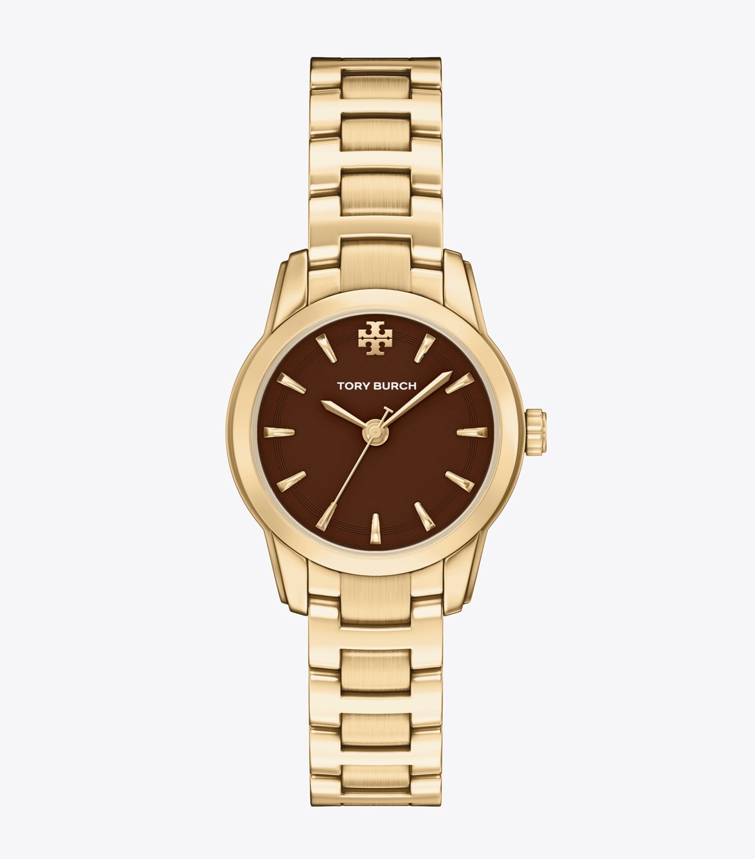 Tory Burch Small Miller Watch - Chocolate/Pale Gold