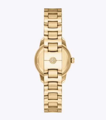 Tory Burch Small Miller Watch - Chocolate/Pale Gold