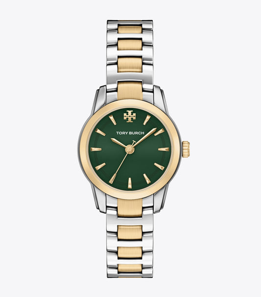 Tory Burch Small Miller Watch - Green/Two-Tone