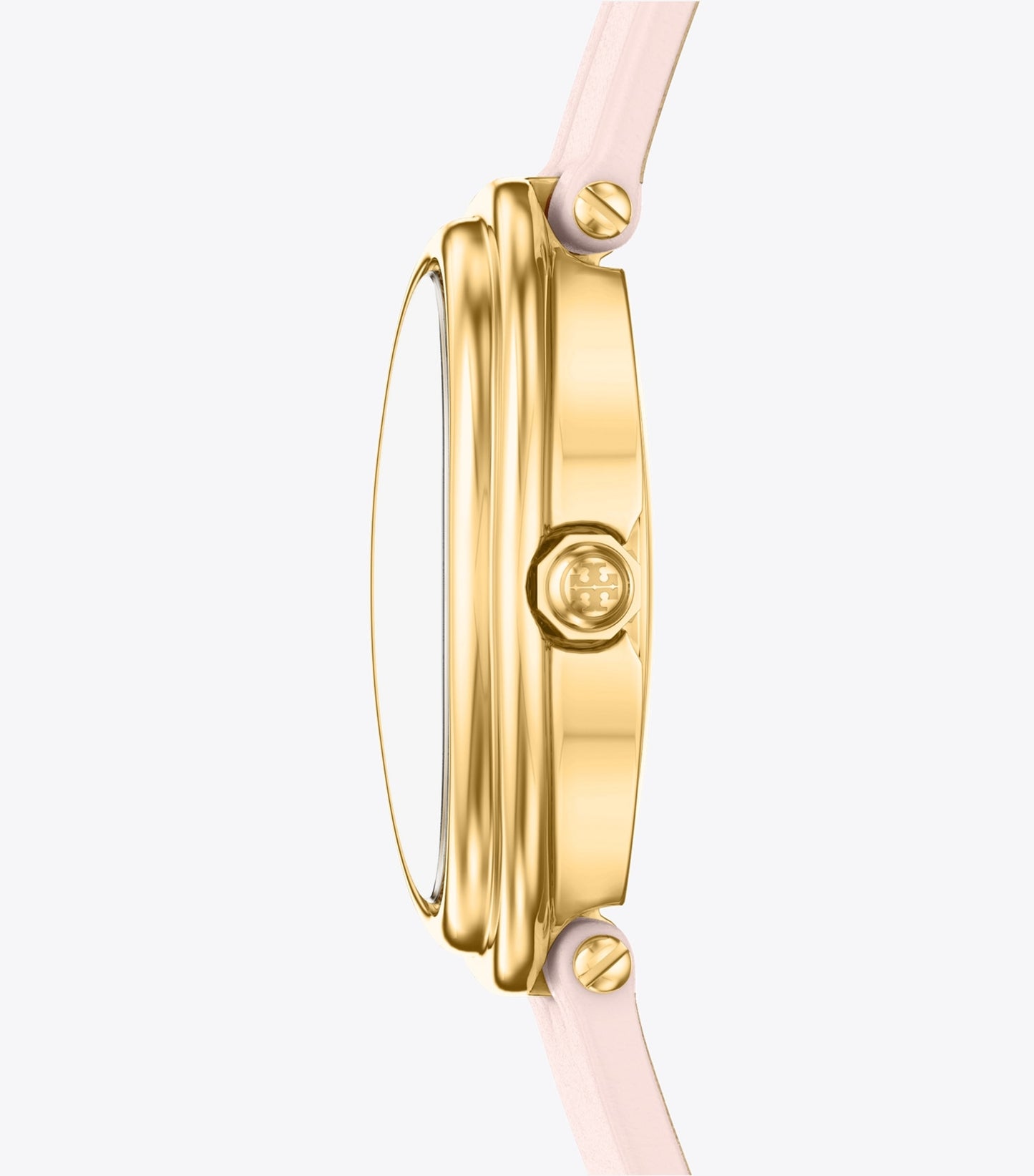 Tory Burch Oval Watch - Pink Mother-Of-Pearl/Pink Faux Croc/Gold
