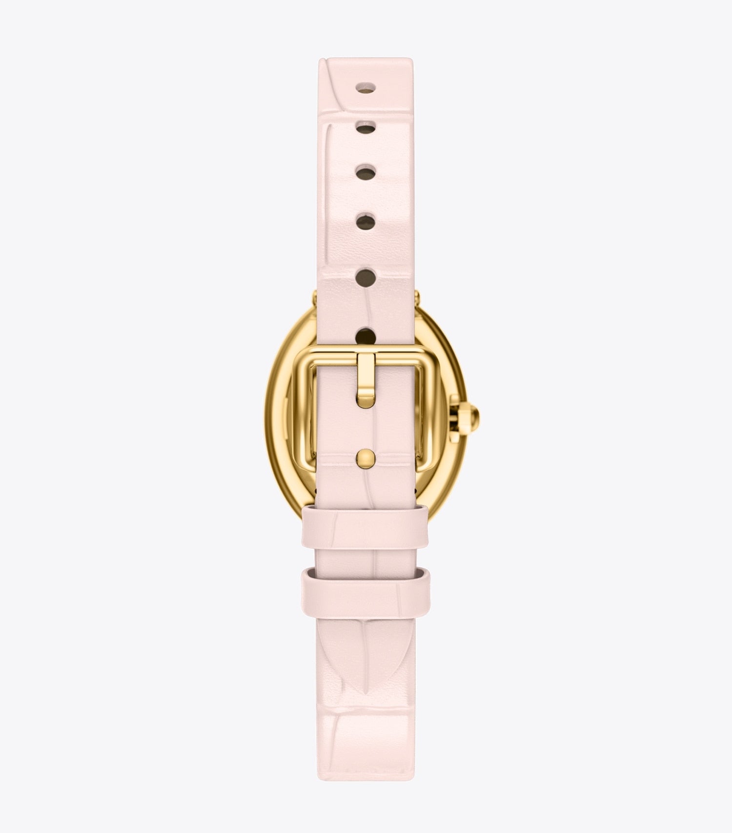Tory Burch Oval Watch - Pink Mother-Of-Pearl/Pink Faux Croc/Gold