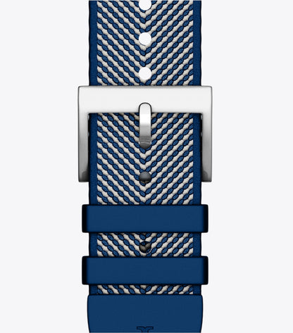 Tory Burch Kira Band for Apple Watch® - Navy Grosgrain