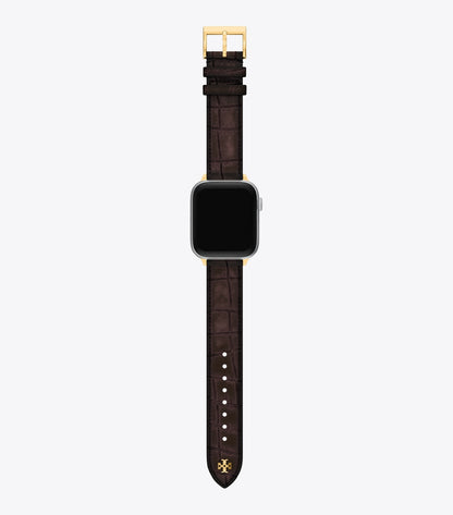 Tory Burch Kira Band for Apple Watch® - Brown Faux Croc