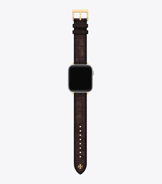 Tory Burch Kira Band for Apple Watch® - Brown Faux Croc