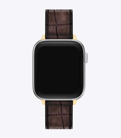 Tory Burch Kira Band for Apple Watch® - Brown Faux Croc