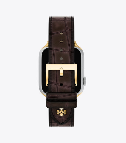 Tory Burch Kira Band for Apple Watch® - Brown Faux Croc
