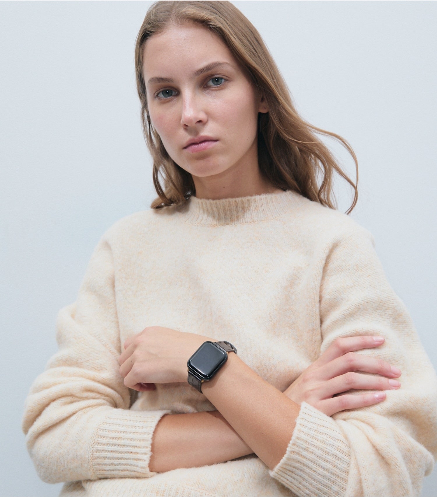 Tory Burch Kira Band for Apple Watch® - Brown Faux Croc