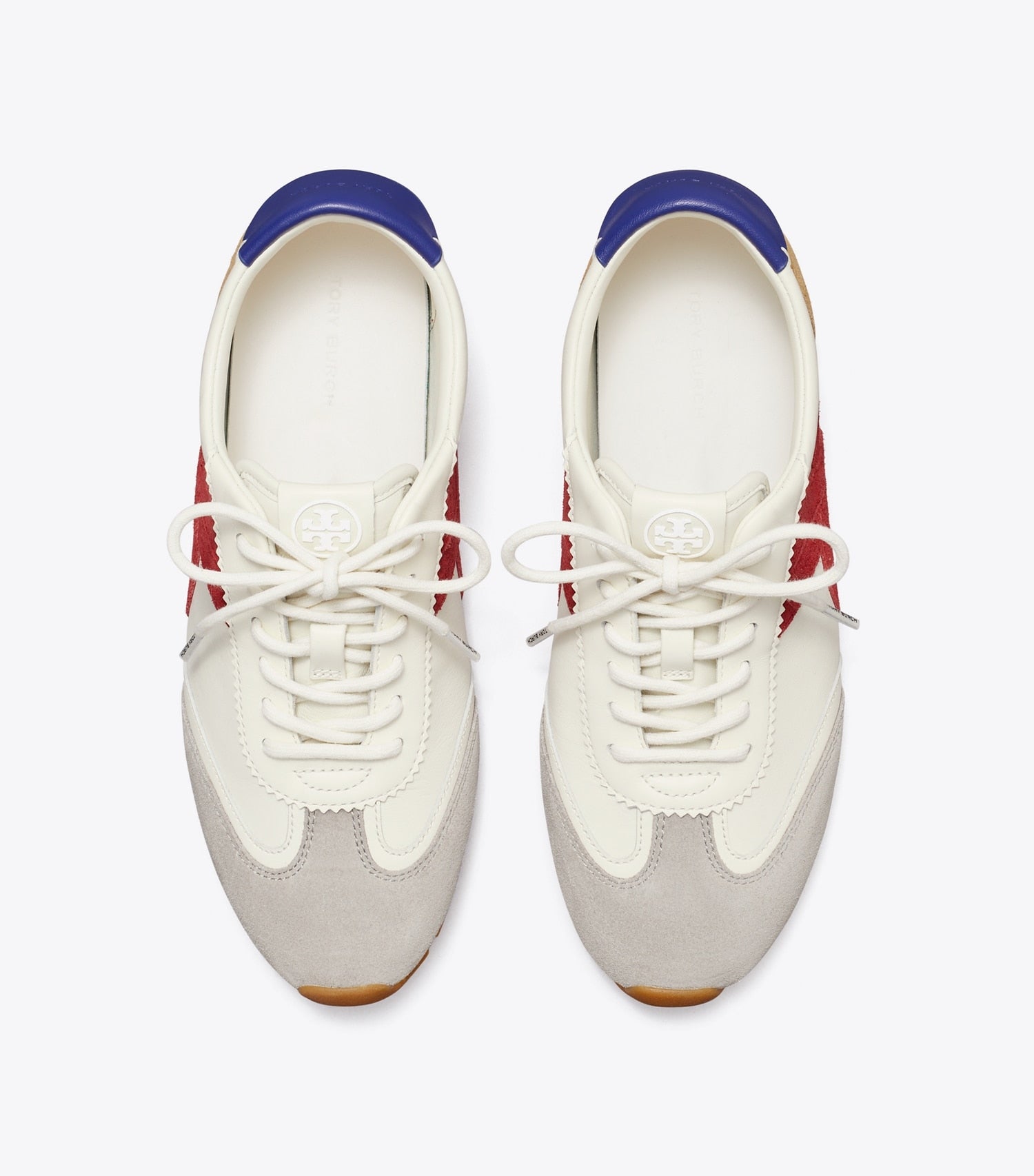 Tory Burch Hank Field Sneaker - Cream / Tory Red / Gray