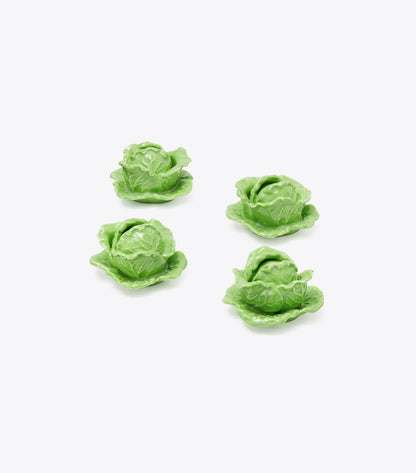 Tory Burch Lettuce Ware Card Holders, Set Of 4 - Green