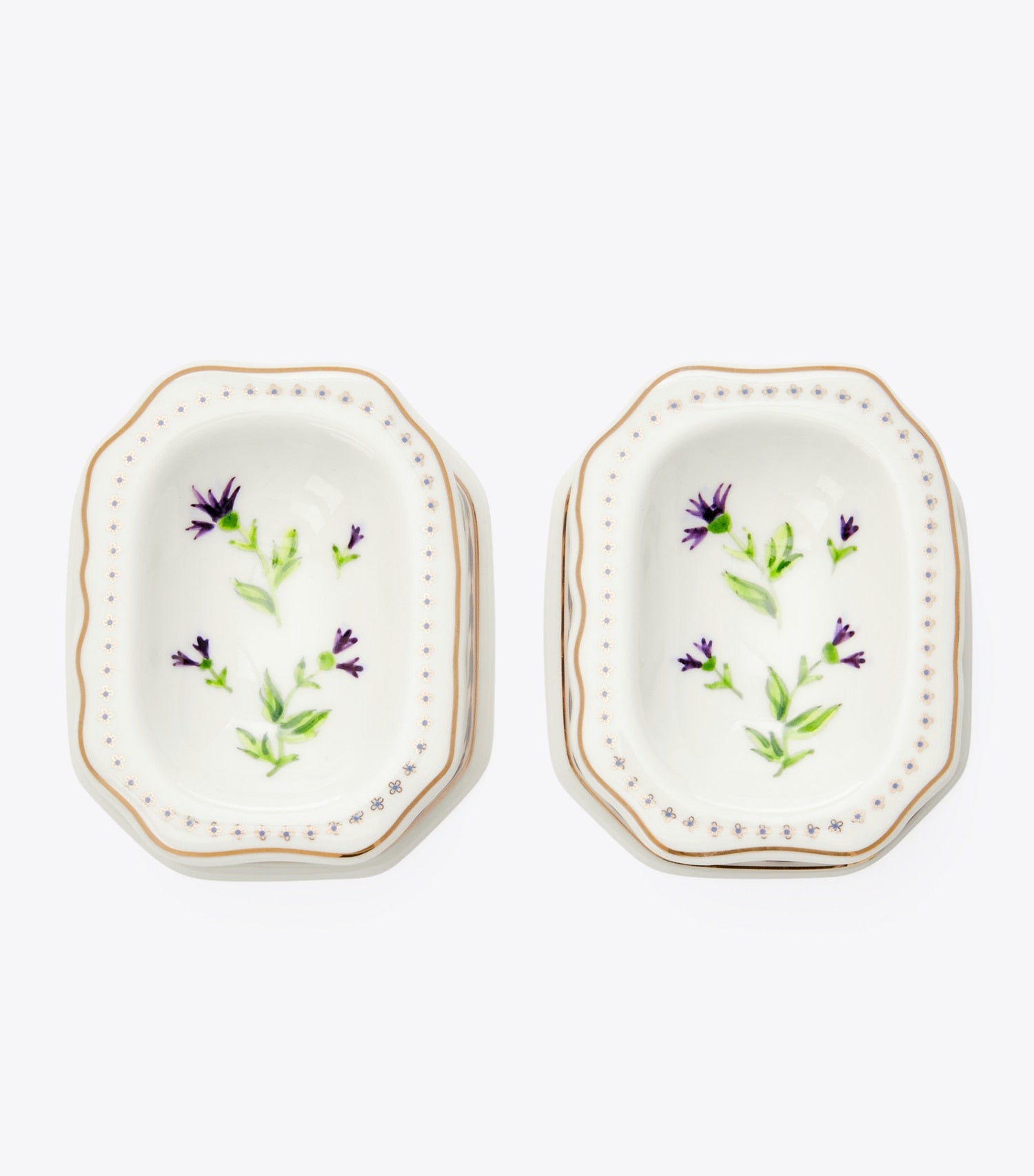 Tory Burch Salt Cellar, Set of 2 - Ivory / Multi