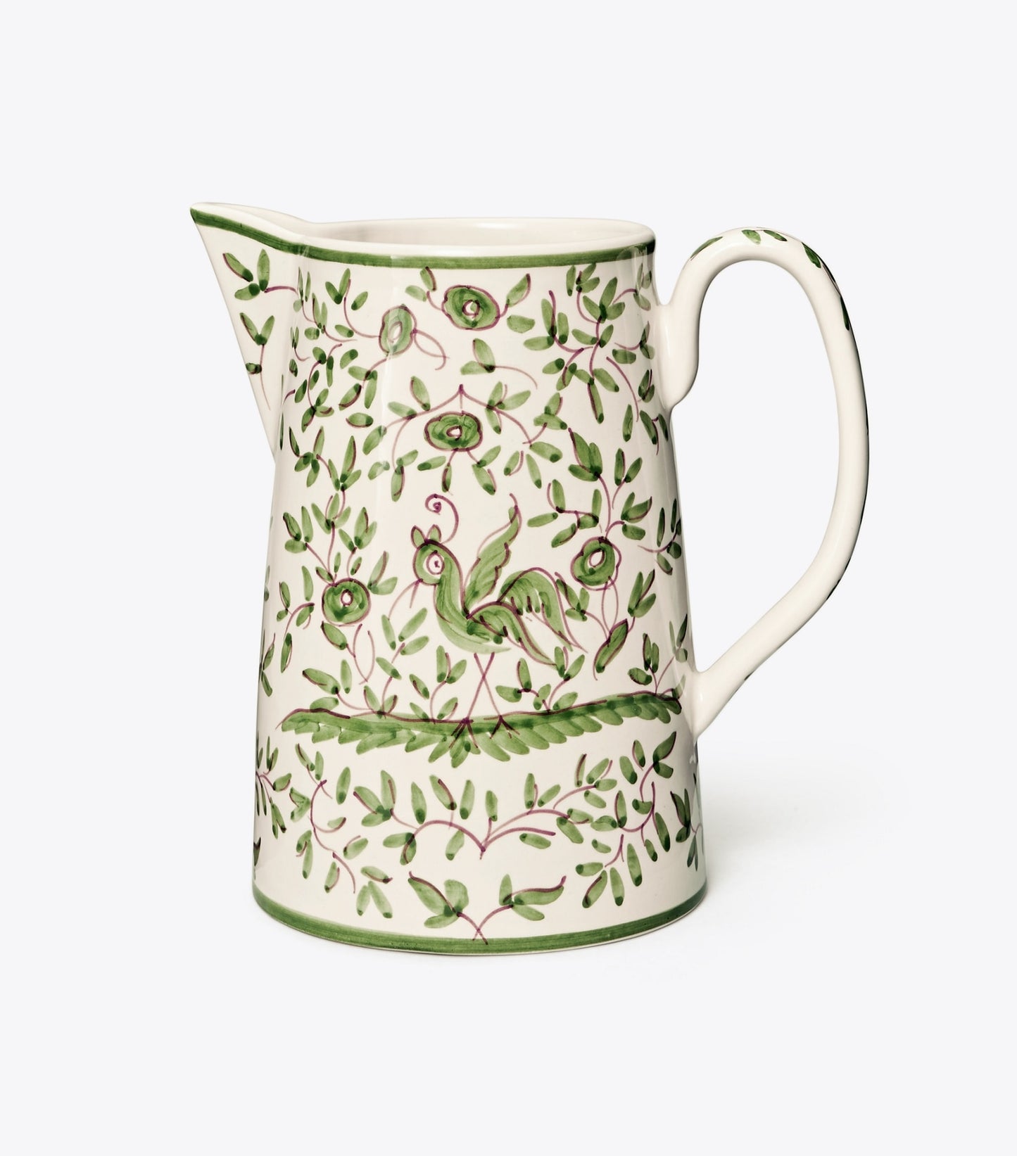 Tory Burch Oiseau Pitcher - White/Green