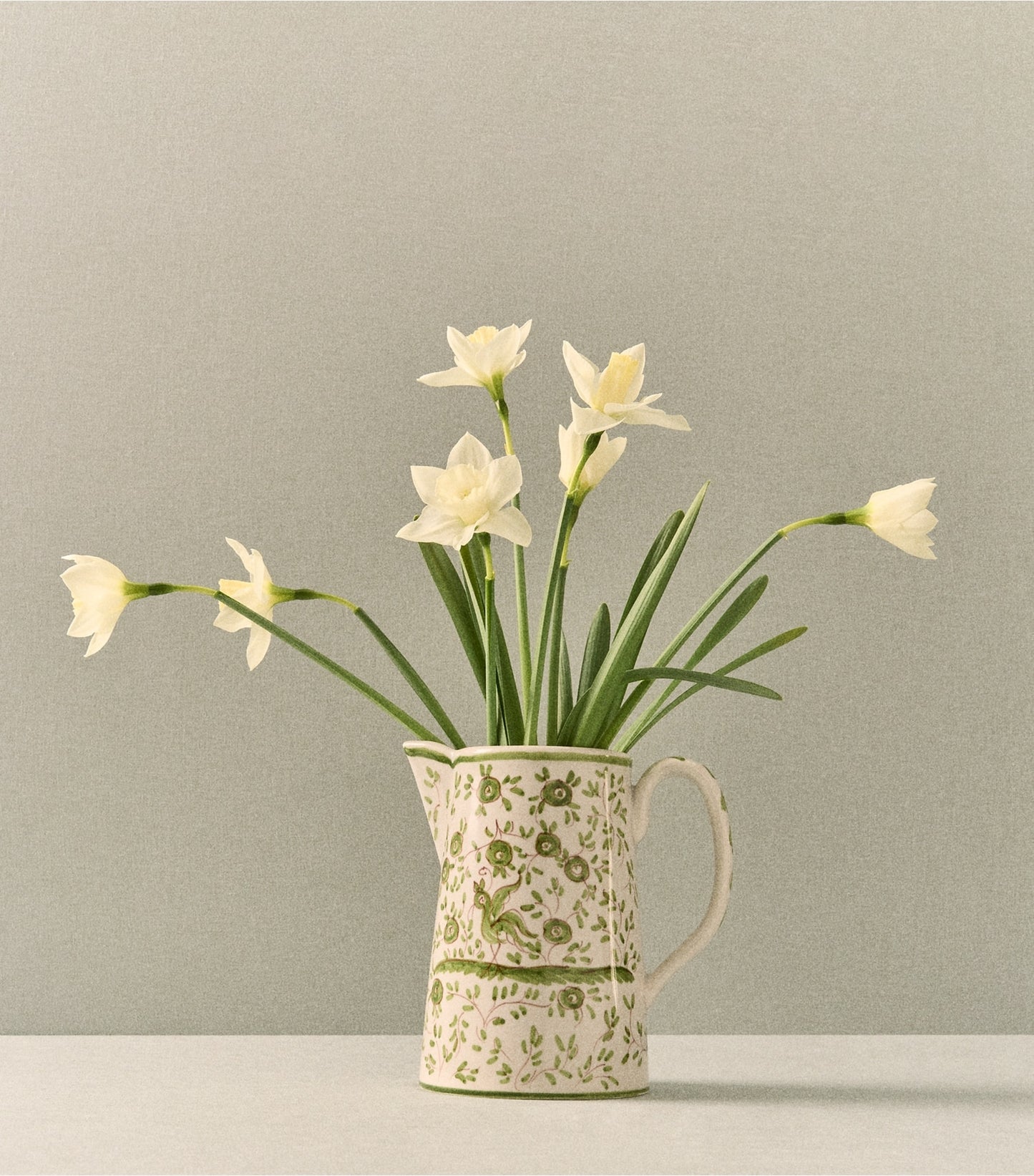 Tory Burch Oiseau Pitcher - White/Green