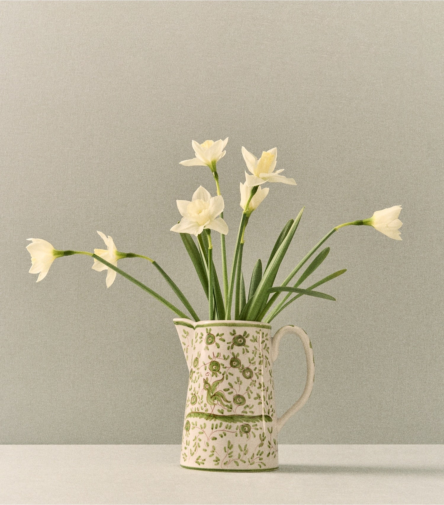 Tory Burch Oiseau Pitcher - White/Green