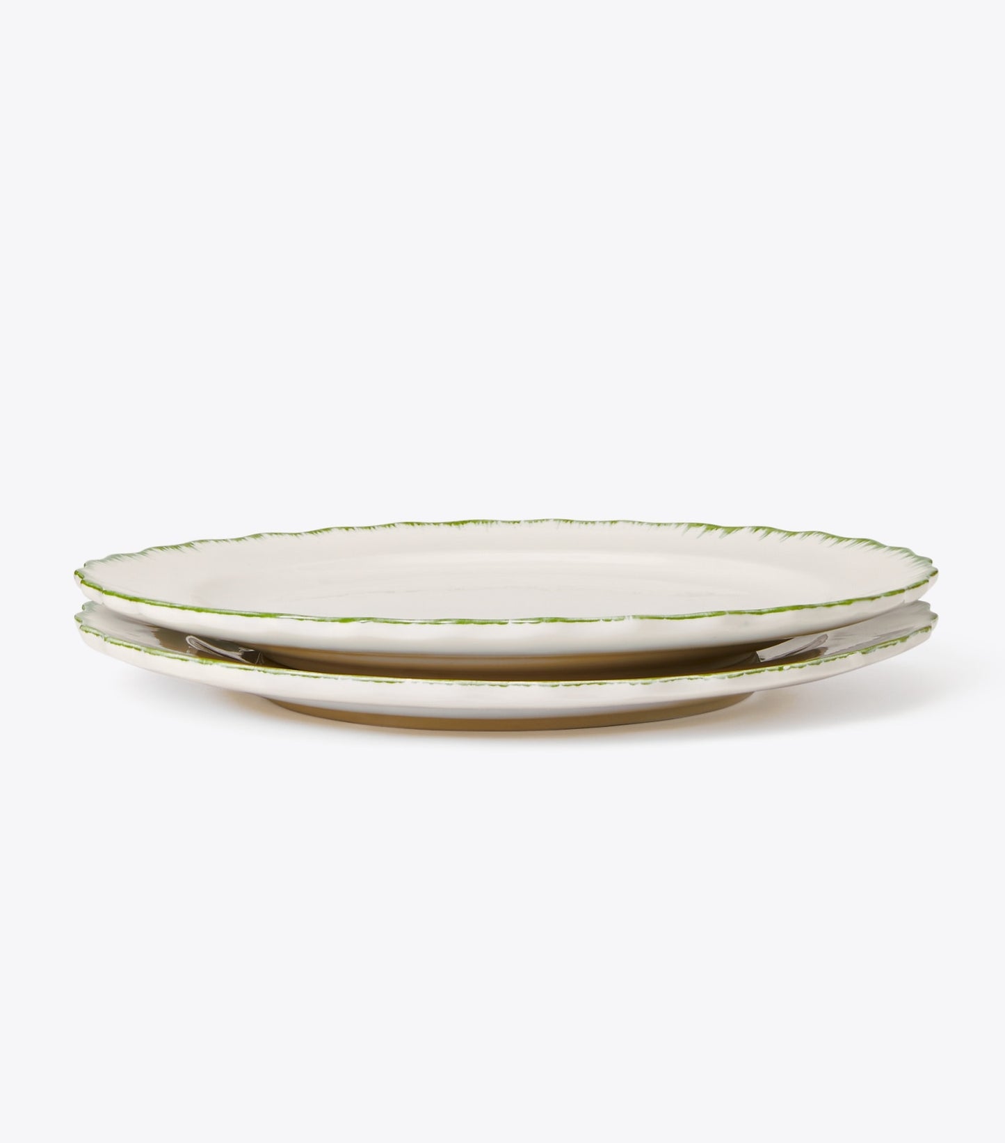 Tory Burch Oiseau Dinner Plate, Set Of 2 - White/Green
