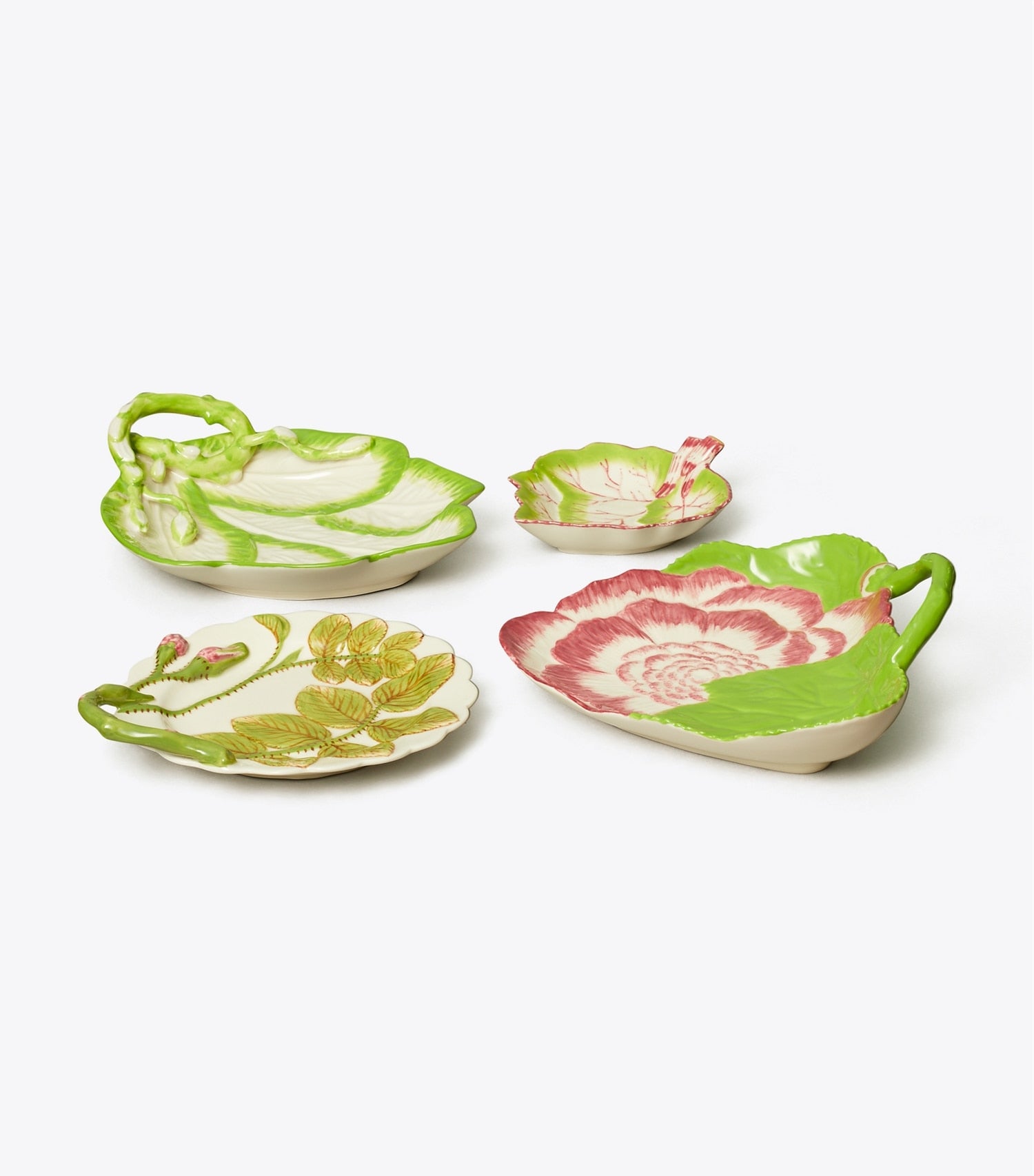 Tory Burch Decorative Leaf Plates, Set of 4 - Multi