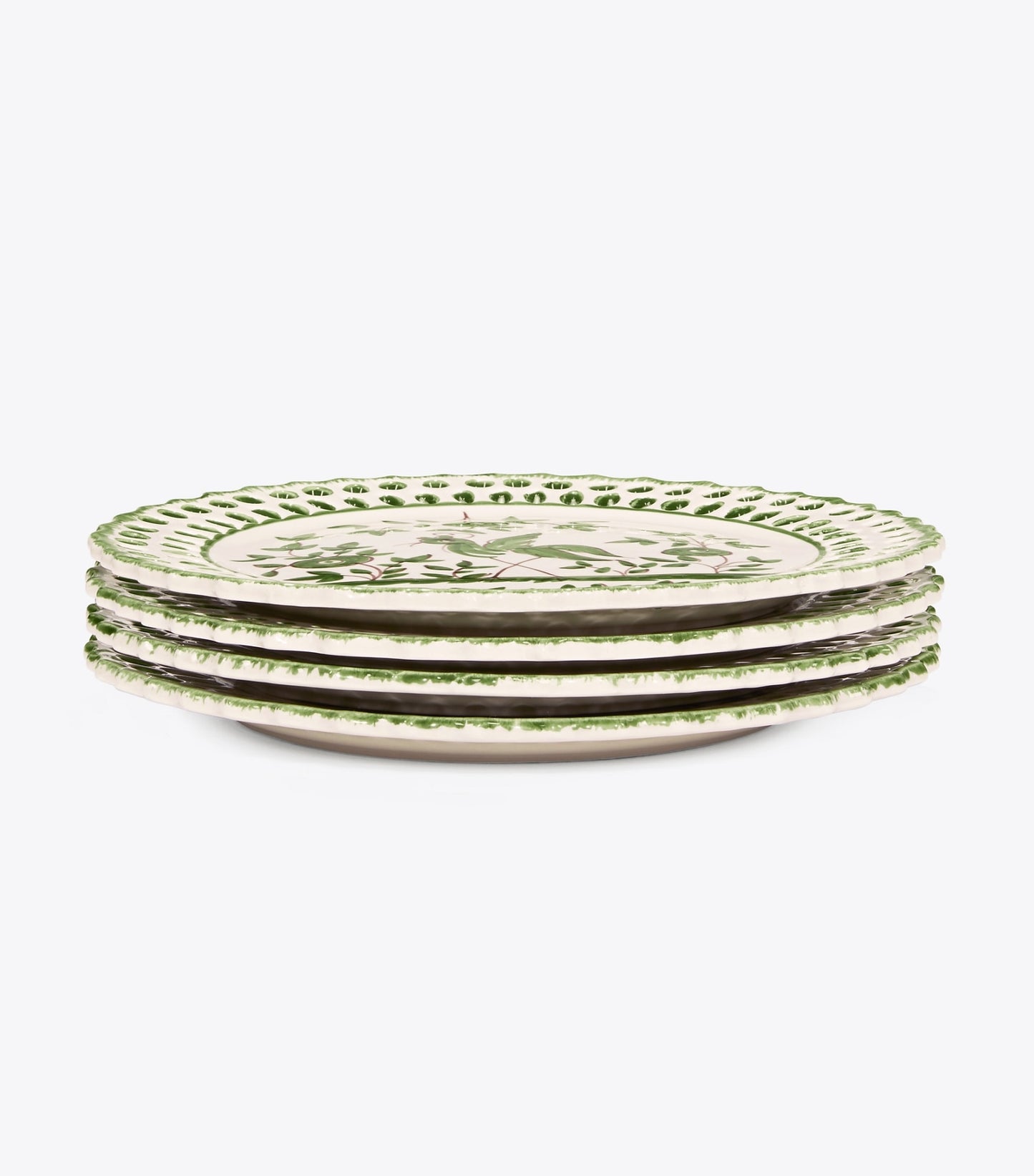 Tory Burch Oiseau Salad Plate, Set Of 4 - Green