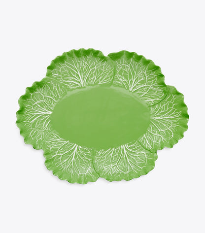 Tory Burch Lettuce Ware Oval Serving Platter - Green