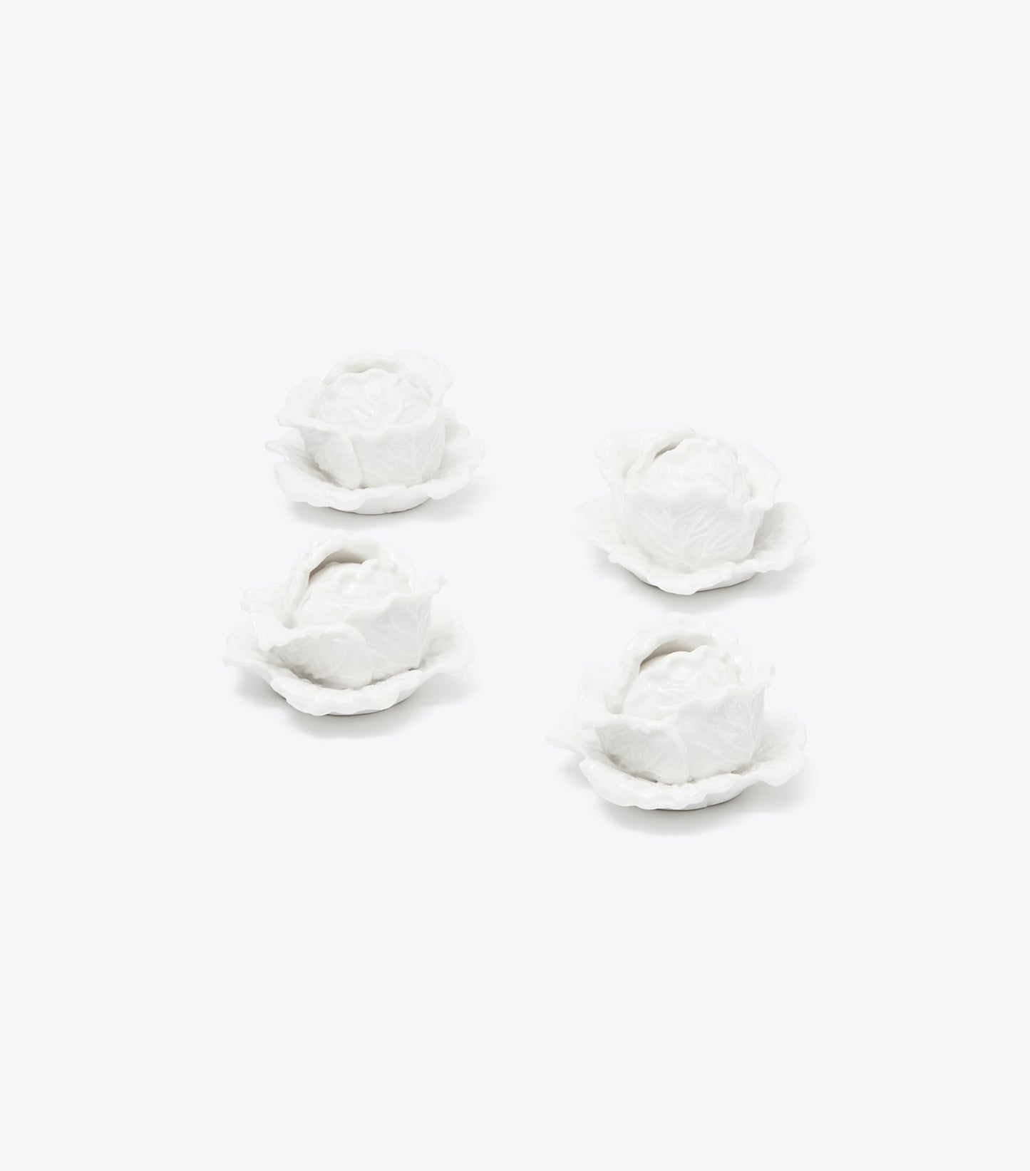 Tory Burch Lettuce Ware Card Holders, Set Of 4 - White