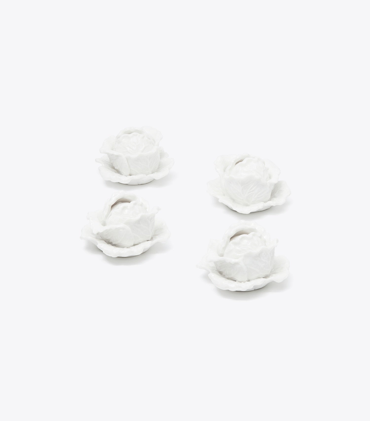 Tory Burch Lettuce Ware Card Holders, Set Of 4 - White