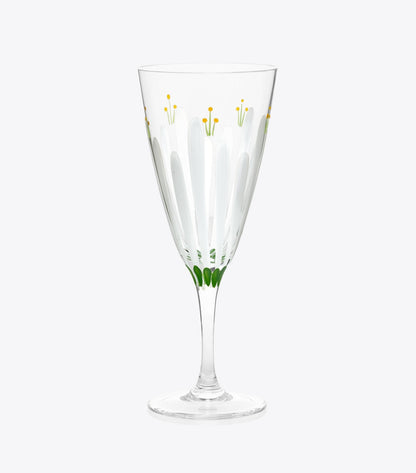 Tory Burch Spring Meadow Champagne Flute, Set of 2 - Clear/Multi