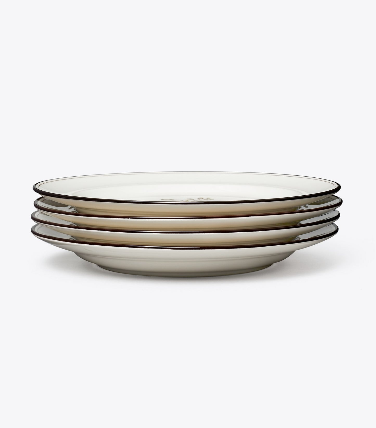 Tory Burch Lilac Flower Salad Plates, Set of 4 - White