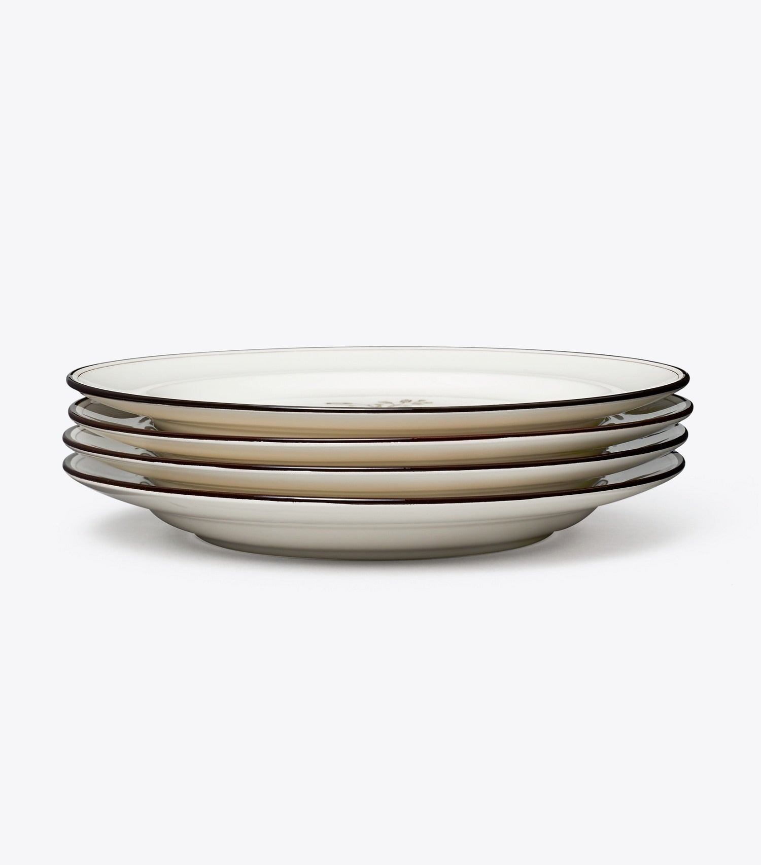 Tory Burch Lilac Flower Salad Plates, Set of 4 - White
