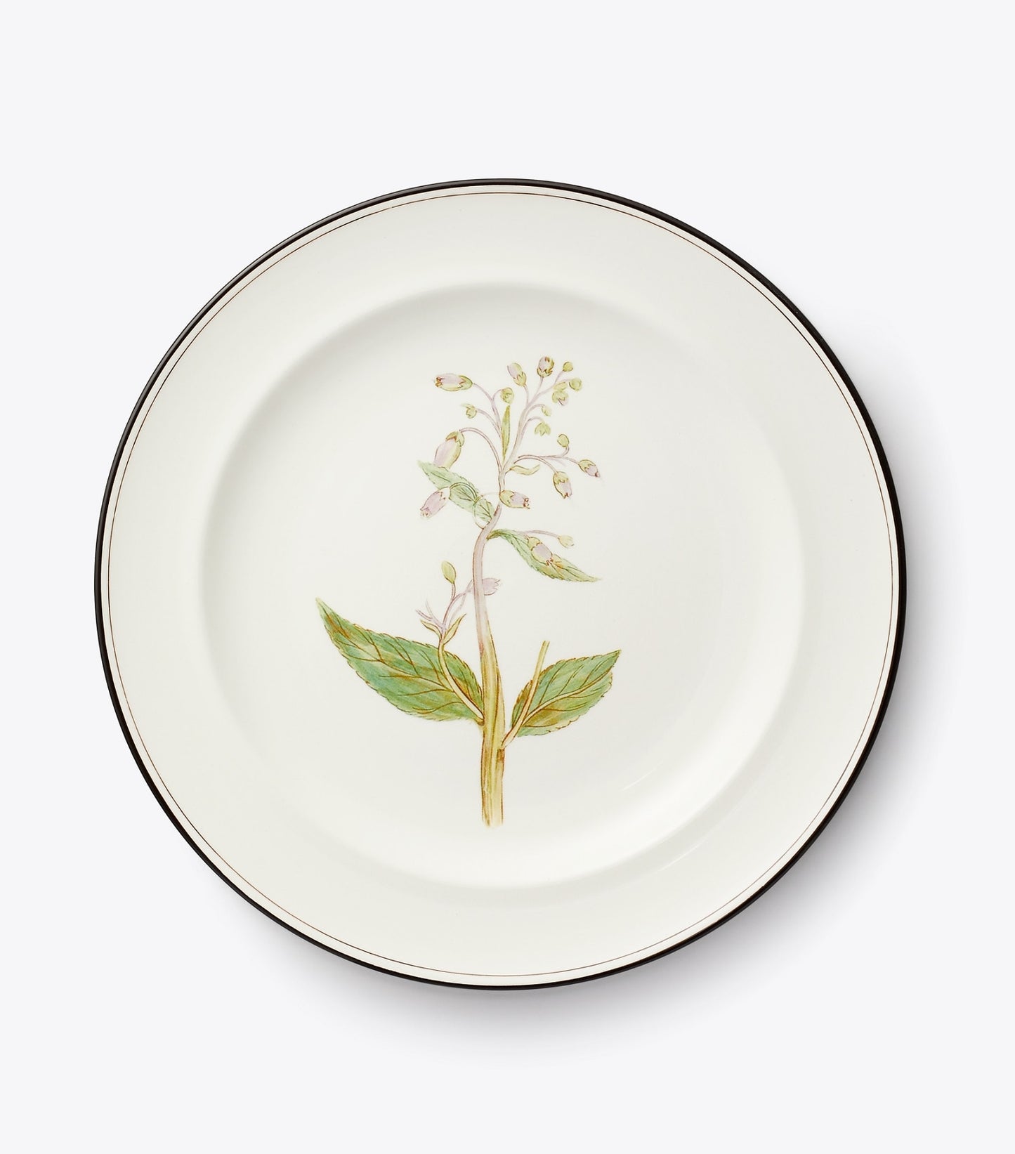 Tory Burch Lilac Flower Salad Plates, Set of 4 - White