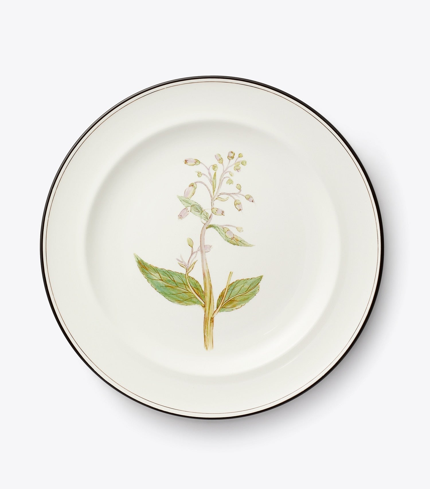 Tory Burch Lilac Flower Salad Plates, Set of 4 - White
