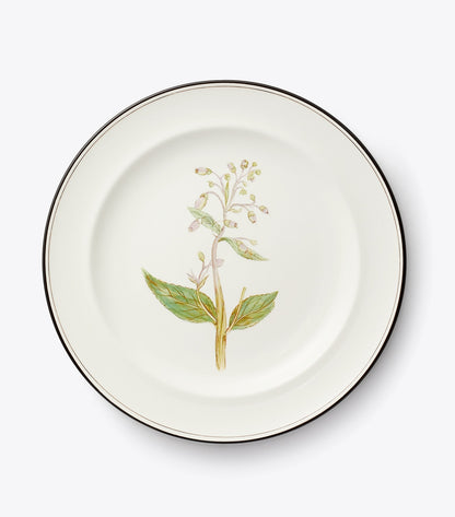 Tory Burch Lilac Flower Salad Plates, Set of 4 - White
