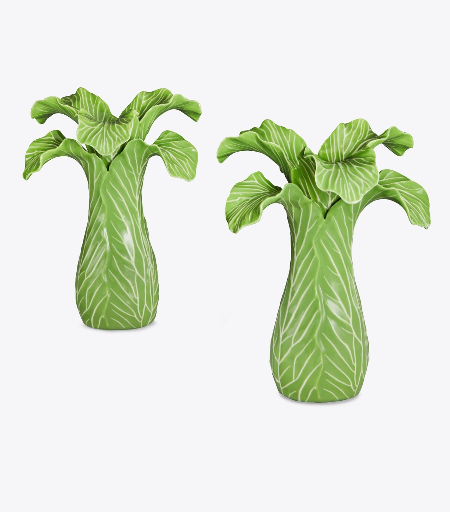 Tory Burch Lettuce Ware Candlestick, Set of 2 - Green