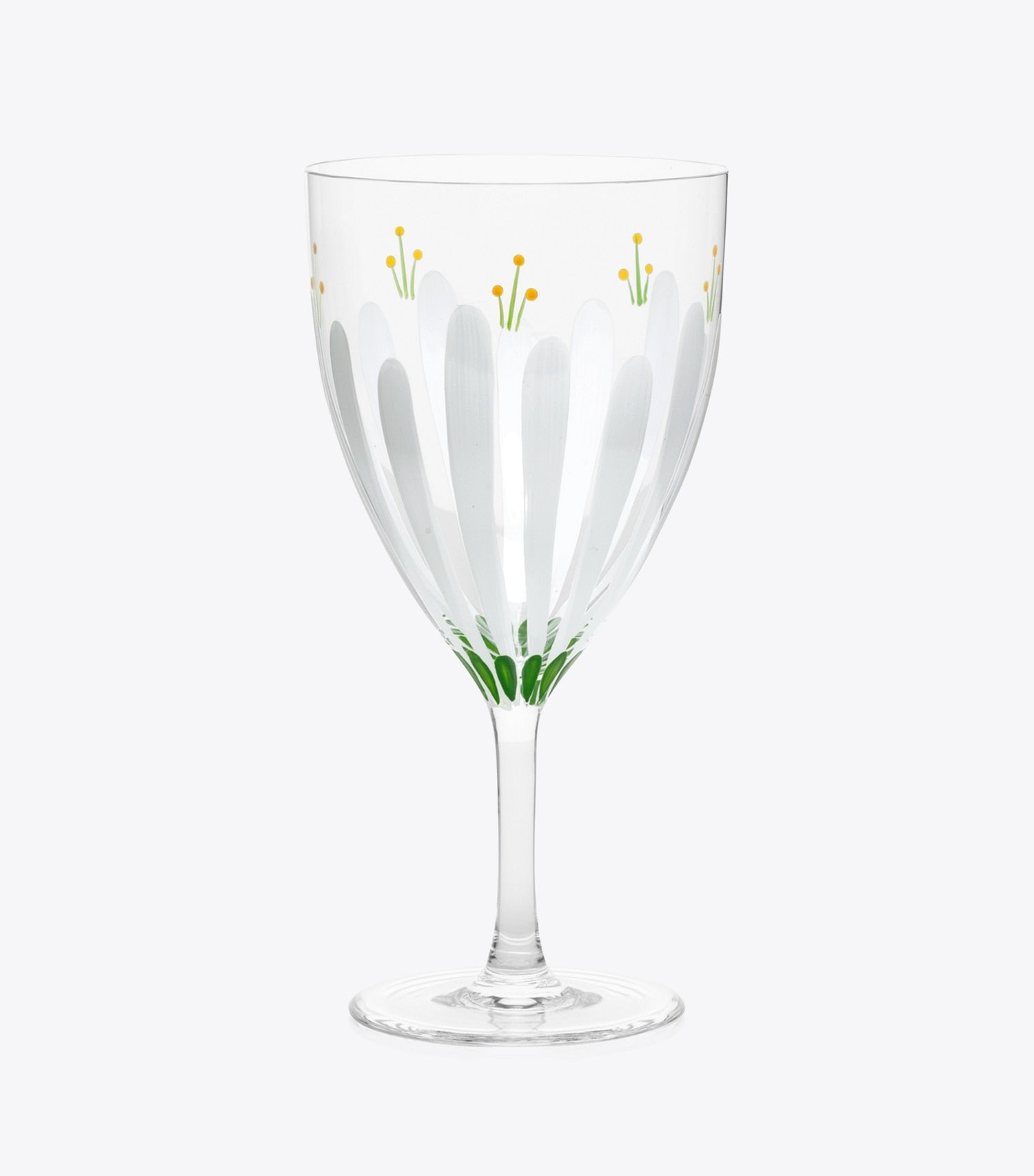 Tory Burch Spring Meadow Wine Glass, Set of 2 - Clear/Multi