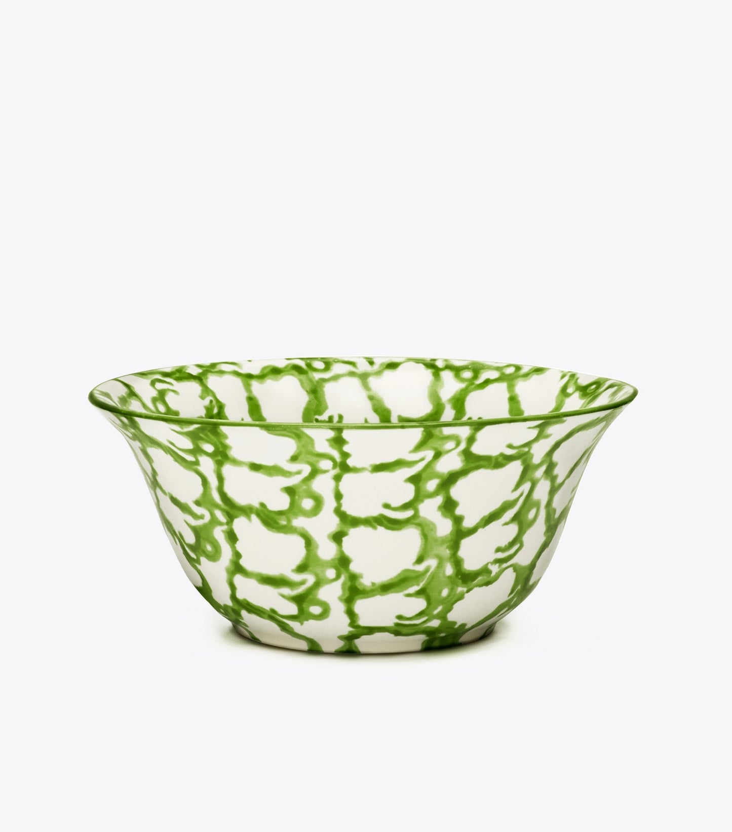 Tory Burch Spongeware Small Bowl, Set of 4 - Green/Smoke