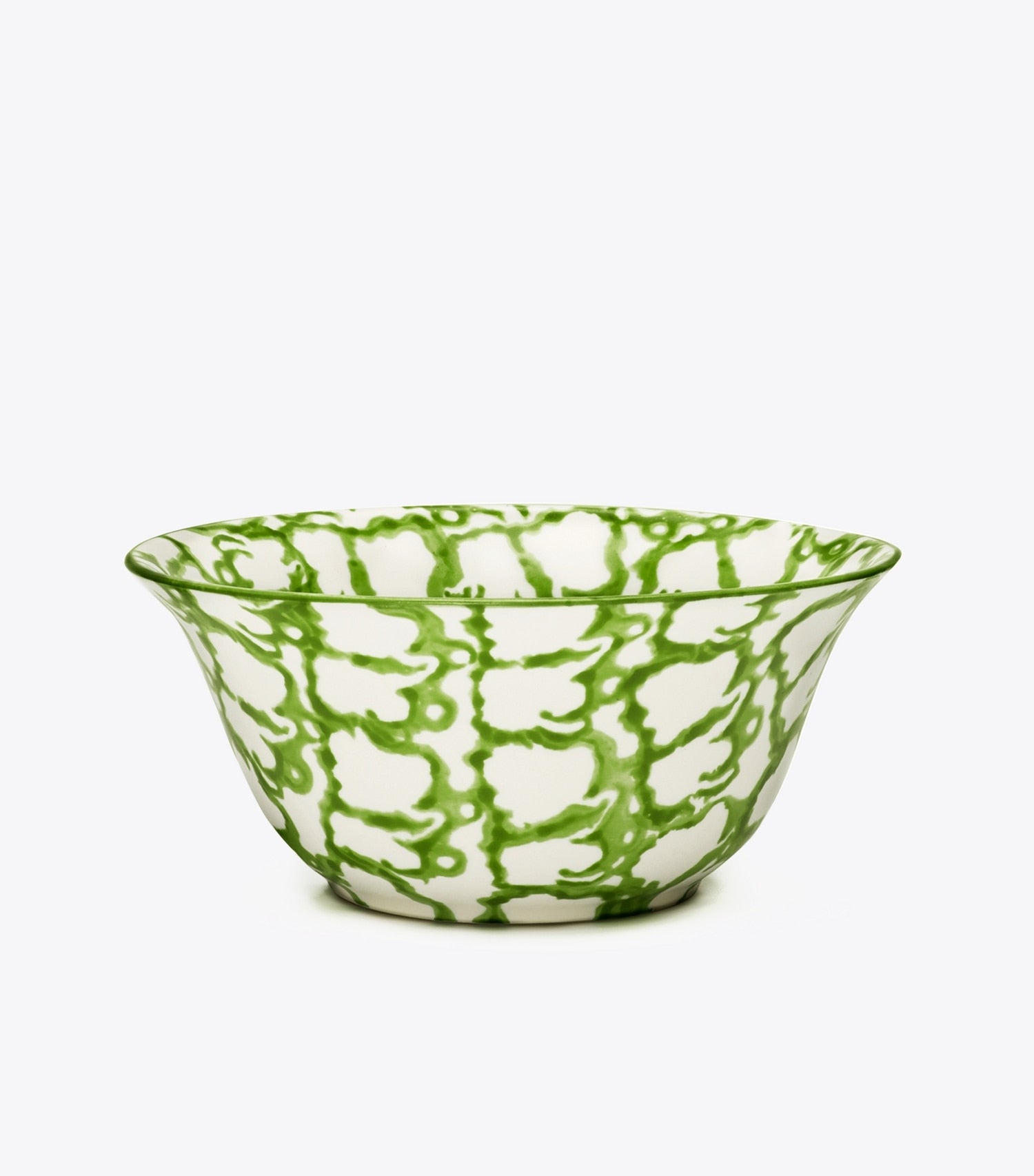 Tory Burch Spongeware Small Bowl, Set of 4 - Green/Smoke