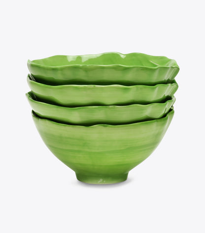 Tory Burch Lettuce Ware Soup Bowl, Set of 4 - Green