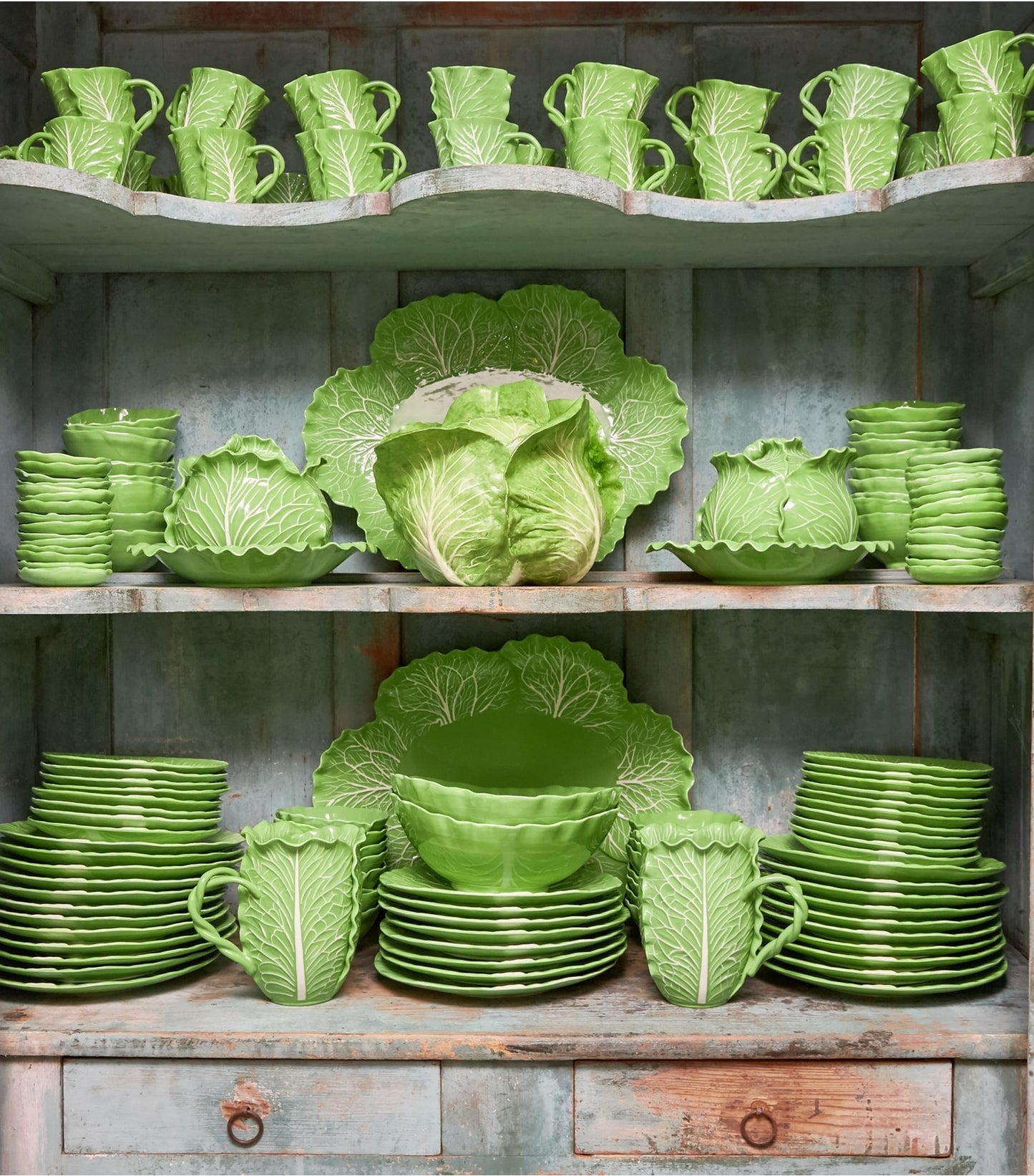 Tory Burch Lettuce Ware Soup Bowl, Set of 4 - Green