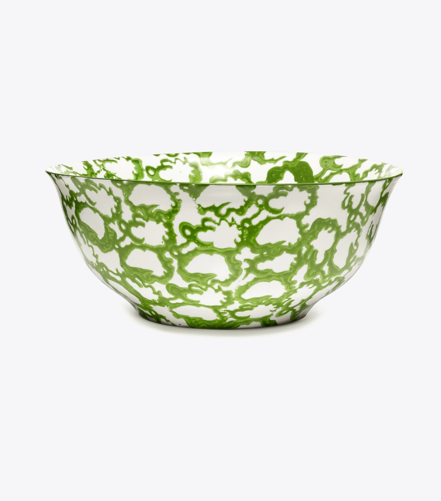 Tory Burch Spongeware Serving Bowl - Green/Smoke