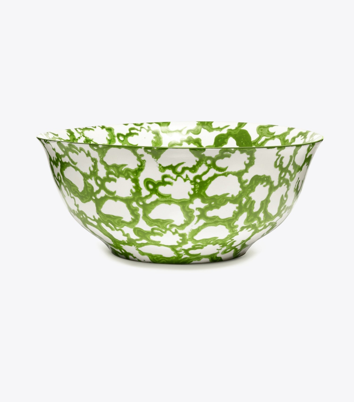 Tory Burch Spongeware Serving Bowl - Green/Smoke