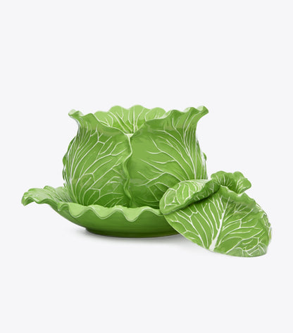 Tory Burch Lettuce Ware Covered Tureen - Green