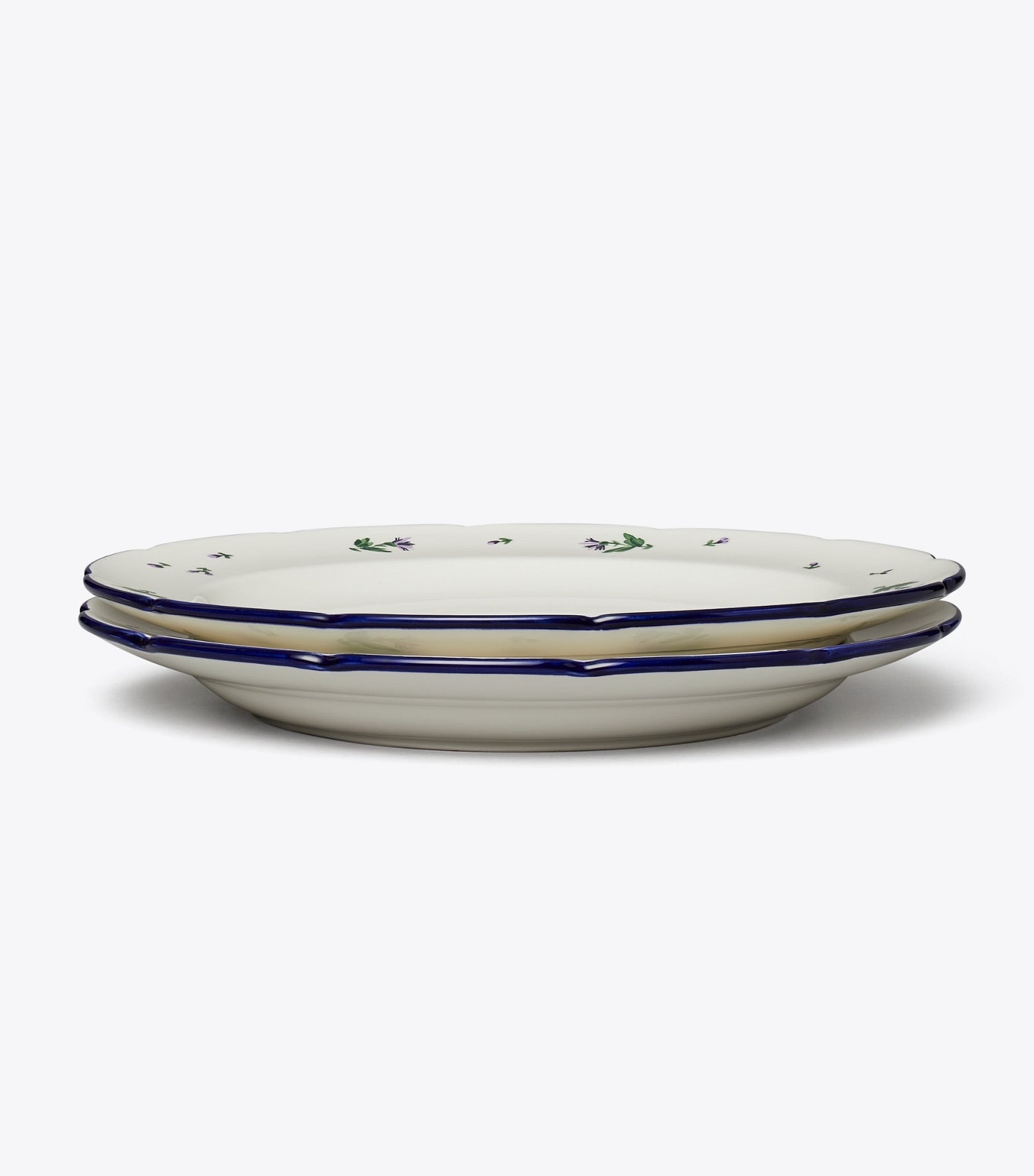 Tory Burch Jolie Fleur Dinner Plate, Set Of 2 - New Ivory
