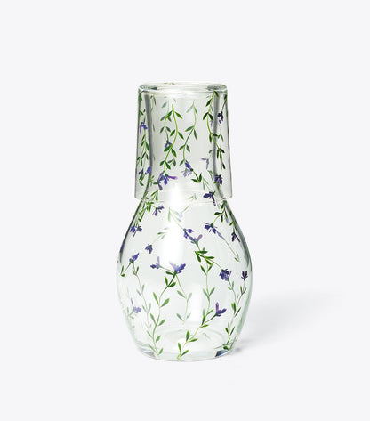 Tory Burch Jolie Fleur Carafe and Cup Set - Purple Multi