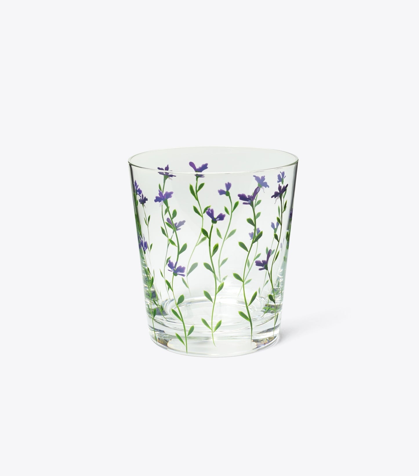 Tory Burch Jolie Fleur Double Old Fashioned Glass, Set Of 4 - Purple Multi